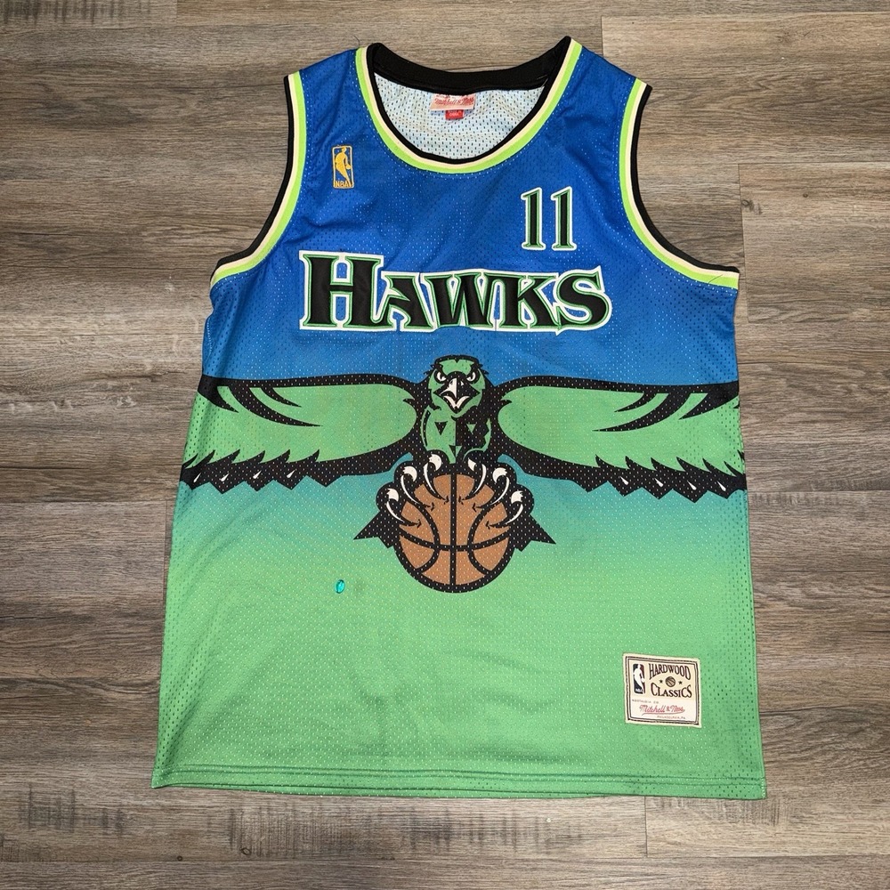 Vintage Mitchell & Ness Atlanta Hawks Trae Young #11 Hardwood Classics Jersey